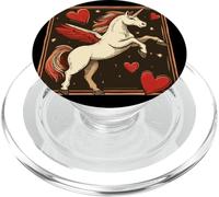 El amor es mágico con este divertido traje de unicornio de San Valentín PopSockets PopGrip para MagSafe