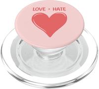 El Amor es más Grande Que el Odio Corazón Bonito Dulce PopSockets PopGrip para MagSafe