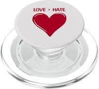 El Amor es más Grande Que el Odio Corazón Bonito Dulce PopSockets PopGrip para MagSafe