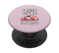 El amor es mi estética de corazón inspirado PopSockets PopGrip Adhesivo