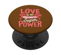 El Amor es mi Superpoder Favorito PopSockets PopGrip Adhesivo