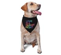 El Amor Es Un Derecho Humano LGBT Orgullo Gay Mascotas Baberos Moda Pañuelo para Perro Lavable Bufanda De Mascota para Boda Cachorro Accesorios Mascotas