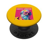 El Amor es una Enfermedad Mental Palabras de sabiduría de Platón Estilo de Arte Pop PopSockets PopGrip Adhesivo