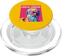 El Amor es una Enfermedad Mental Palabras de sabiduría de Platón Estilo de Arte Pop PopSockets PopGrip para MagSafe