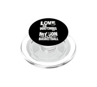 El Amor es Ver a mi Hijo Jugar Baloncesto PopSockets PopGrip para MagSafe