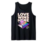 El Amor GANA aquí Orgullo LGBTQ La Igualdad es Todo Conquista Camiseta sin Mangas