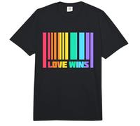 El Amor GANA el Mes del Orgullo de la Bandera arcoíris del Orgullo Gay lésbico LGBT Comfort Colors Adult Heavyweight T-Shirt