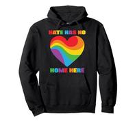 El amor gana el orgullo LGBT - El odio no tiene hogar aquí Orgullo LGBTQ Sudadera con Capucha
