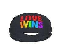 El Amor GANA La Bandera del Orgullo LGBT Unisex Diadema Absorbente Headband Elástica Diadema Deportiva para Yoga Fitness Entrenamiento Fútbol