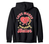 El Amor Hace Que Todo Sea Mejor Corazón Cupido San Valentín Sudadera con Capucha