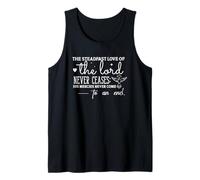 El Amor Inquebrantable del Señor Nunca Termina Camiseta sin Mangas