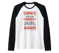 El amor lo conquista todo y déjanos también ceder al amor, Virgil Camiseta Manga Raglan