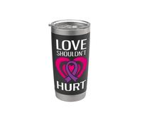 El amor no debería herir el abuso narcisista Violencia doméstica Vaso térmico de acero inoxidable de doble pared