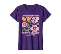 El Amor no debería lastimar la Conciencia sobre la Violencia doméstica Boho Floral Camiseta
