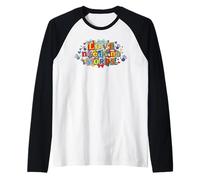 El Amor no Necesita Palabras Concienciación sobre el Autismo Puzzle Art Camiseta Manga Raglan