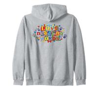 El Amor no Necesita Palabras Concienciación sobre el Autismo Puzzle Art Sudadera con Capucha