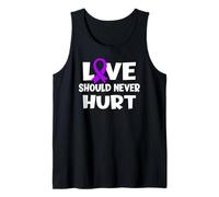 El amor nunca debe herir el abuso narcisista Violencia doméstica Camiseta sin Mangas
