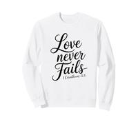 El Amor Nunca Falla 2 Corintios 13:8 Sudadera