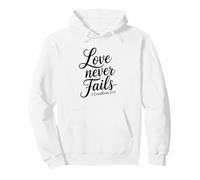 El Amor Nunca Falla 2 Corintios 13:8 Sudadera con Capucha