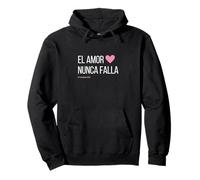 El amor nunca falla Inspiración Cristiana Fe y Biblia Sudadera con Capucha