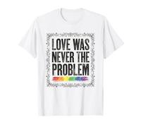 El Amor Nunca fue el Problema LGBTQ Pride Rainbow Camiseta