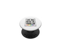 El Amor Nunca fue el Problema LGBTQ Pride Rainbow PopSockets PopGrip Adhesivo