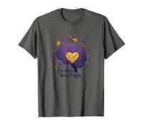 El Amor Nunca Olvida Cerebro Corazón Conciencia de Alzheimer Camiseta, Hombre, Asfalto, M