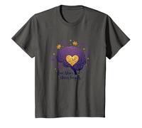 El Amor Nunca Olvida Cerebro Corazón Conciencia de Alzheimer Camiseta, Niños, Asfalto, 4 años