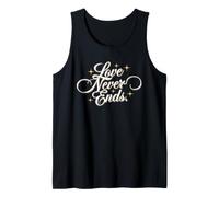 El Amor Nunca Termina - Tipografía de Lujo Blanca Elegante Celestial Camiseta sin Mangas