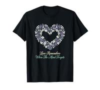 El Amor Recuerda Cuando la Mente Olvida al Cuidador de Alzheimer Camiseta