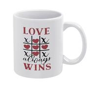 El Amor Siempre Gana Taza De Café Porcelana Taza Cerámica Tazas Para Leche Amigo Café 330Ml