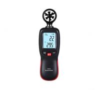 El anemómetro digital WT82 mide 0-30 m/s y la temperatura del aire para trabajos de campo, uso industrial y evaluación del clima