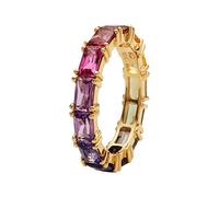 El anillo de las mujeres del circón multi simple de la moda y de la manera-accesorios populares Huevera Anillos Silicona, 9, Metal, Sin piedras preciosas