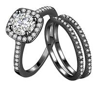 El anillo taza efecto térmico para mujeres de plata esterlina clave anillos conjunto, 10, Aleación de cinc, Sin piedras preciosas