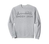 El anuncio del bebé de Daddy 2026 es el latido del corazón para el mejor padre del mundo Sudadera