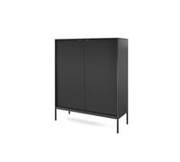 El aparador avon de estilo retro. mide 125x104x39 cm e incluye 6 estantes y 2 puertas.