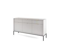 El aparador avon de estilo retro. mide 83x154x39 cm e incluye 6 estantes, 3 cajones y 3 puertas.