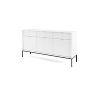 El aparador avon de estilo retro. mide 83x154x39 cm e incluye 6 estantes, 3 cajones y 3 puertas.