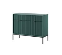 El aparador avon tiene un estilo retro. mide 83x104x39 cm e incluye 4 estantes, 2 cajones y 2 puertas.