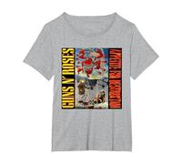 El apetito Oficial de Guns N' Roses por la destrucción Camiseta, Mujer Tallas Grandes, Gris Jaspeado, 4XL Grande