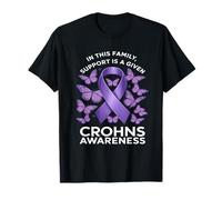 El apoyo de Crohns Awareness Family Purple Ribbon es un hecho Camiseta