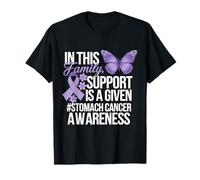 El apoyo para la concienciación sobre el cáncer de estómago recibe una cinta de bígaro Camiseta