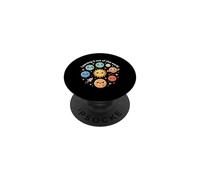 El Aprendizaje está Fuera de Este Mundo Sistema Solar Planetas Astronomía PopSockets PopGrip Adhesivo