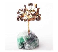 El árbol de Cristal Crystal Lucky Money Tree Figurine Ornaments Feng Shui Gem Tree For Wealth Luck Luck Decoración de la Oficina en el hogar Regalos de cumpleaños (B)