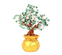 El árbol de Cristal Feng Shui Dinero de la Riqueza de la Riqueza del árbol de la Suerte del Cristal Natural del árbol de mononesa para la Oficina del Escritorio de la Oficina Adornos de decoración de