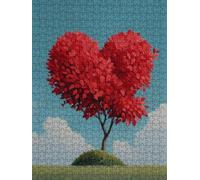 El áRbol del Amor Puzzle 5000 Piezas, Rompecabezas Adultos Puzzle, 3D Un Rompecabezas, Desafiante Puzzles de Decoración Juego de, Juego Educativo para Toda la Familia, para Regalo Decoración FNKL7-6