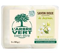 El árbol verde jabón sólido jazmín, 2 x 100 gr