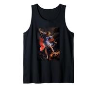 El Arcángel Miguel derrotando a Satanás por Guido Reni (1635) Camiseta sin Mangas
