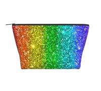 El Arco Iris Parece con Lentejuelas, Bolsa de artículos de tocador Bolsa de Maquillaje Bolsa de cosméticos Bolsa de artículos de tocador de Viaje portátil