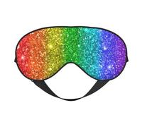 El arco iris parece con lentejuelas, Cubreojos completos Antifaz bloqueador de luz Antifaz para dormir Antifaz suave con los ojos vendados Noche